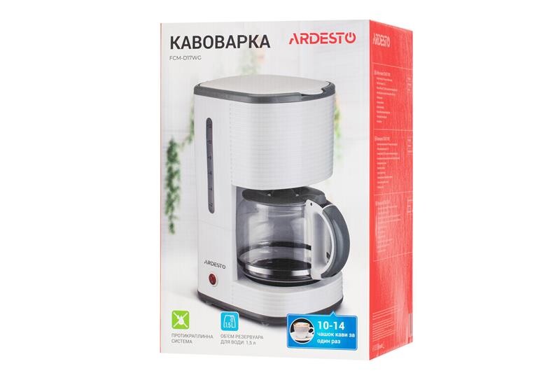 Кофеварка Ardesto FCM-D17WG