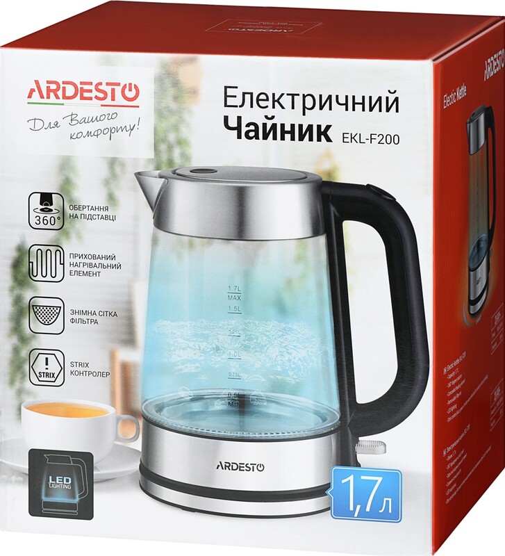 Электрочайник Ardesto EKL-F200
