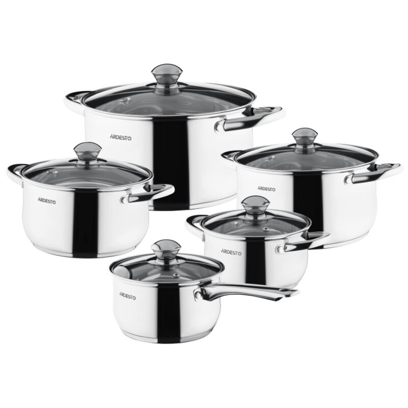 Набор кастрюль Ardesto Gemini Gourmet AR1910PS (10 предметов)