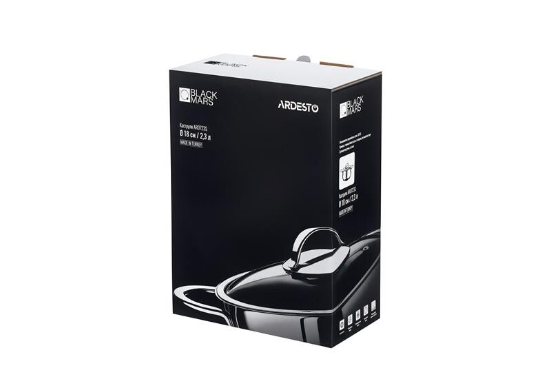 Кастрюля Ardesto Black Mars 18 см 2.3 л (AR0723S)