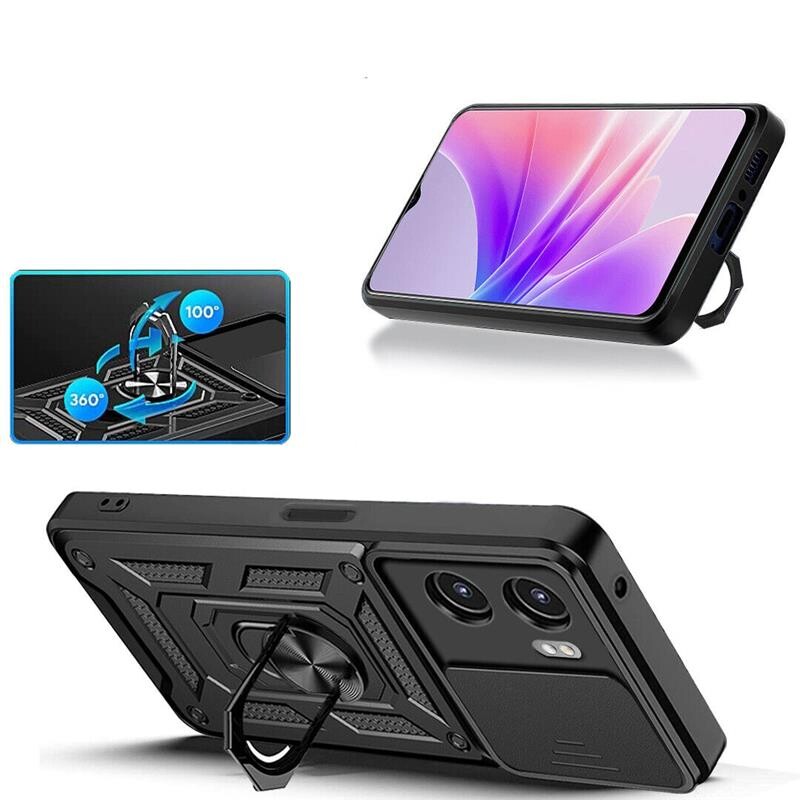 Чeхол-накладка BeCover Military для Oppo A76/A96 Black (707405)