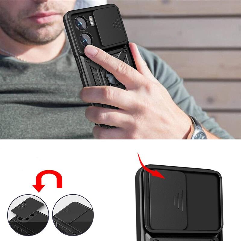 Чeхол-накладка BeCover Military для Oppo A76/A96 Black (707405)