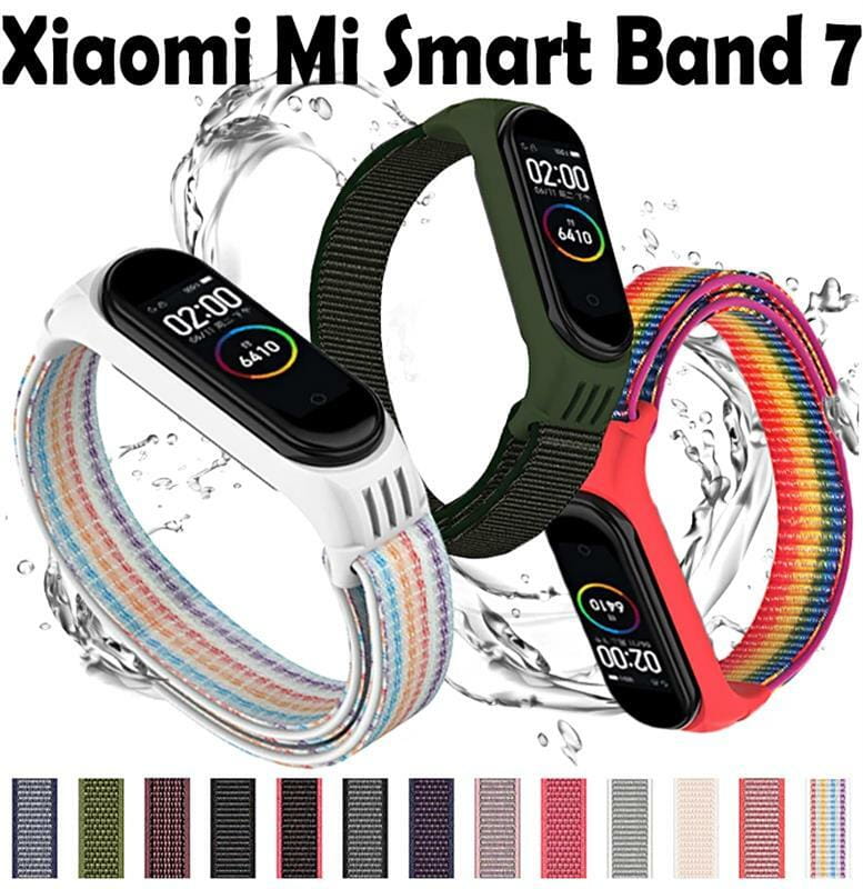 Ремешок BeCover Nylon Style для Xiaomi Mi Smart Band 7 Lime (707662)