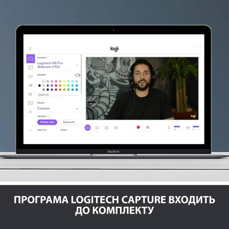 Веб-камера Logitech C920 HD Pro (960-001055) з мікрофоном