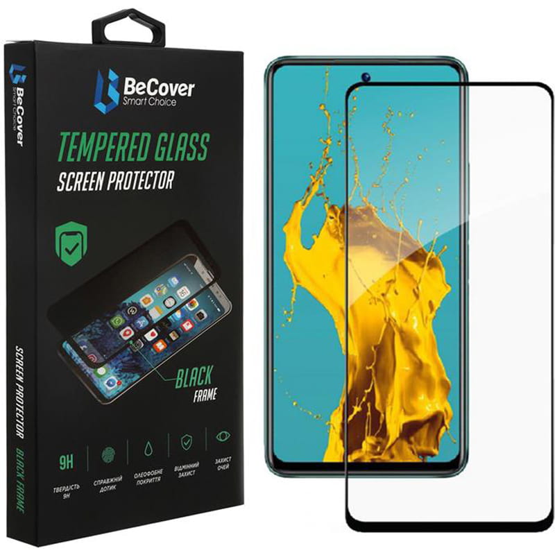 Защитное стекло BeCover для Infinix Hot 12 Play (X6816D) Black (707601)