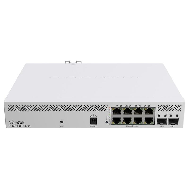 Комутатор MikroTik CSS610-8P-2S+IN