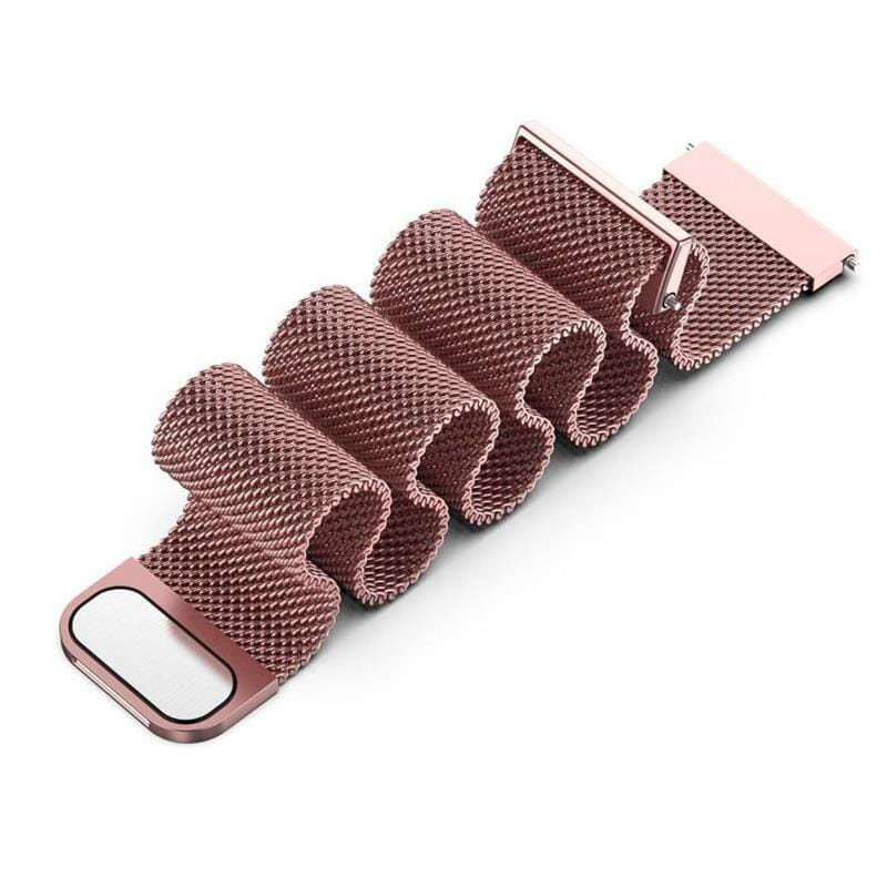 Ремешок BeCover Milanese Style для Amazfit Stratos (22mm)/Stratos 2/2S/3/Amazfit GTR 2/Amazfit GTR 47mm/Amazfit GTR Lite 47mm/Amazfit Nexo/Amazfit Pace/Amazfit GTR 3 Pro Red Wine (707733)