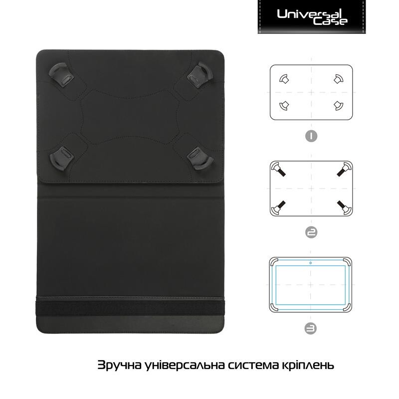 Чехол-книжка Armorstandart Silicone Hooks 10 Black (ARM59078)
