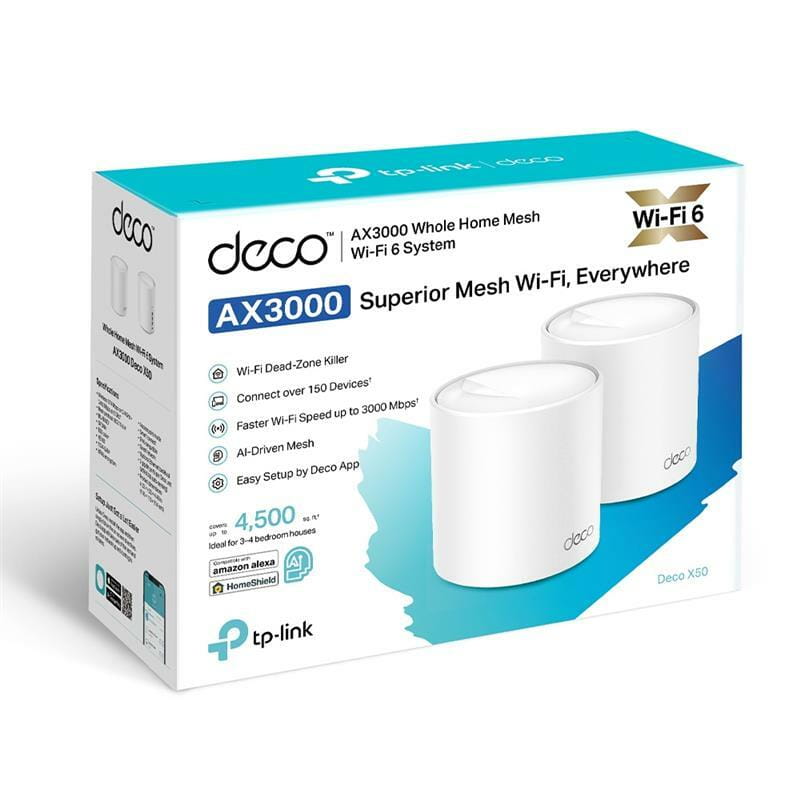 WiFi Mesh-система TP-Link Deco X50(2-pack)