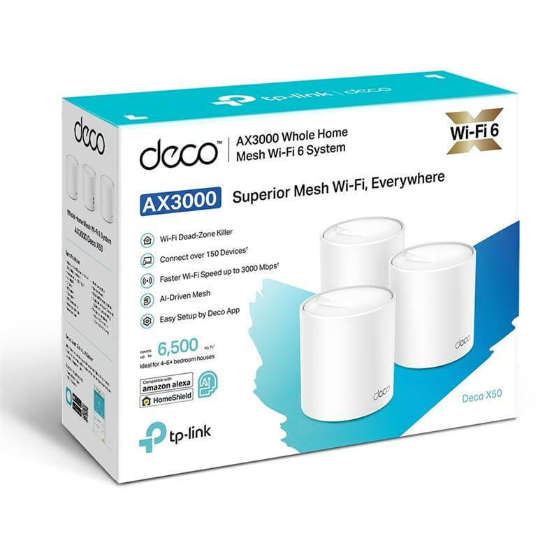 WiFi Mesh-система TP-Link Deco X50(3-pack)