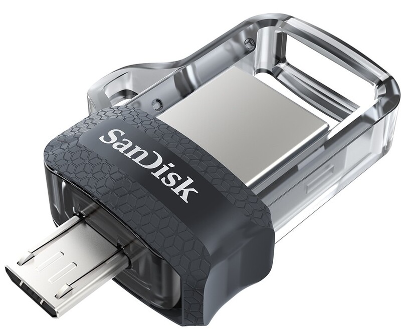 Флеш-накопитель USB3.0 64GB OTG SanDisk Ultra Dual M3.0 Black (SDDD3-064G-G46)