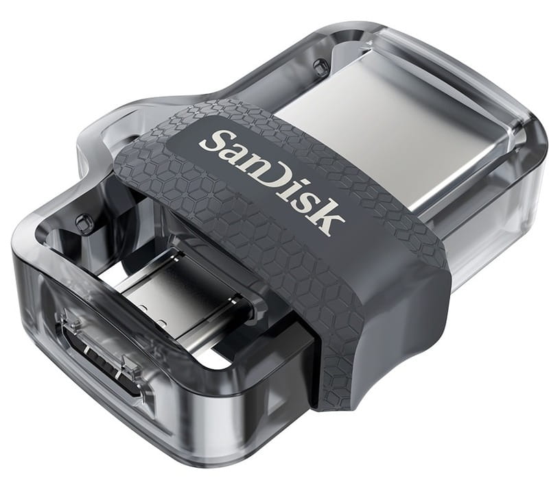 Флеш-накопитель USB3.0 64GB OTG SanDisk Ultra Dual M3.0 Black (SDDD3-064G-G46)