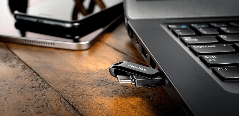 Флеш-накопитель USB 128GB Type-C SanDisk Dual Drive Go Black (SDDDC3-128G-G46)