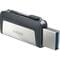 Фото - Флеш-накопитель USB3.1 256GB Type-C SanDisk Ultra Dual Silver (SDDDC2-256G-G46) | click.ua