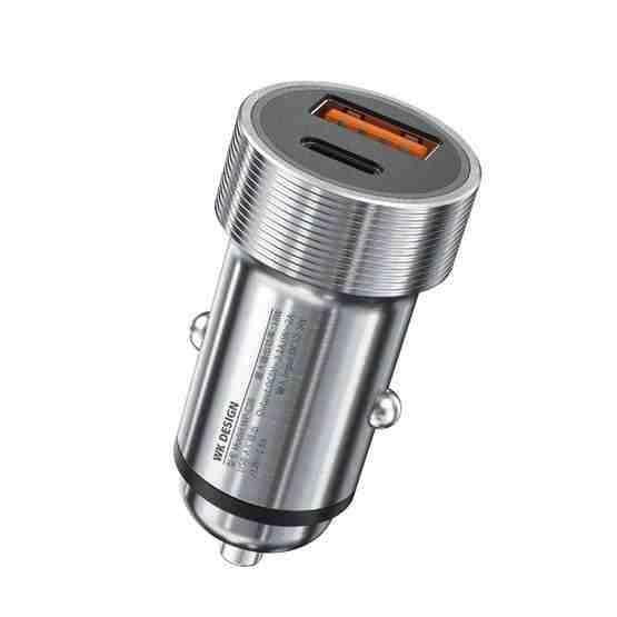 Автомобильное зарядное устройство WK WP-C28 (2USB) Silver (6941027614648)