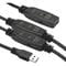 Фото - Активний подовжувач PowerPlant USB - USB V 3.0 (M/F), 20 м, чорний (CA912865) | click.ua