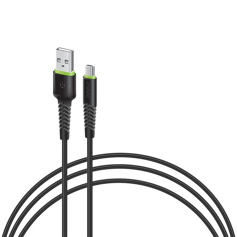Кабель Intaleo CBFLEXM2 USB - micro USB (M/M), 2 м, Black (1283126521430)