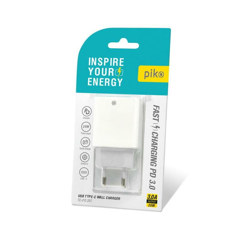 Сетевое зарядное устройство Piko TC-PD201 (1USBx3A) White (1283126521447)