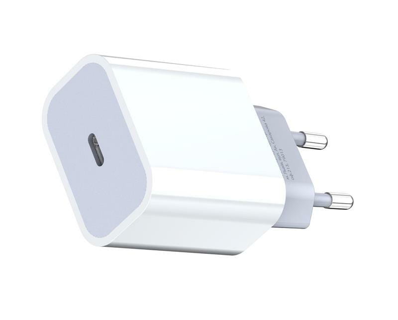 Сетевое зарядное устройство Grand-X (1xUSB-C 20W) QC4.0, PD 3.0, FCP, AFC White (CH-770)