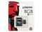 Фото - Карта памяти MicroSDHC   8GB Class 4 Kingston + SD-adapter (SDC4/8GB) | click.ua