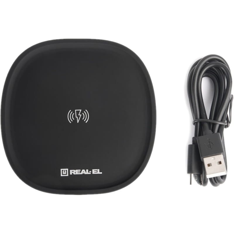 Беспроводное зарядное устройство REAL-EL WL-740 2.4A 15W Black