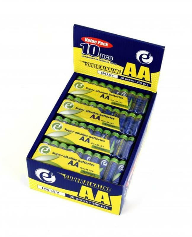 Батарейка EnerGenie Super Alkaline AA/LR06 10 шт (EG-BA-AASA-01)