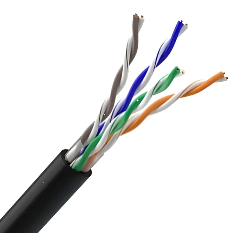 Кабель для зовнішньої прокладки OK-Net КПП-ВП (100) UTP, CAT5e, 4х2х0.49, бухта 305м