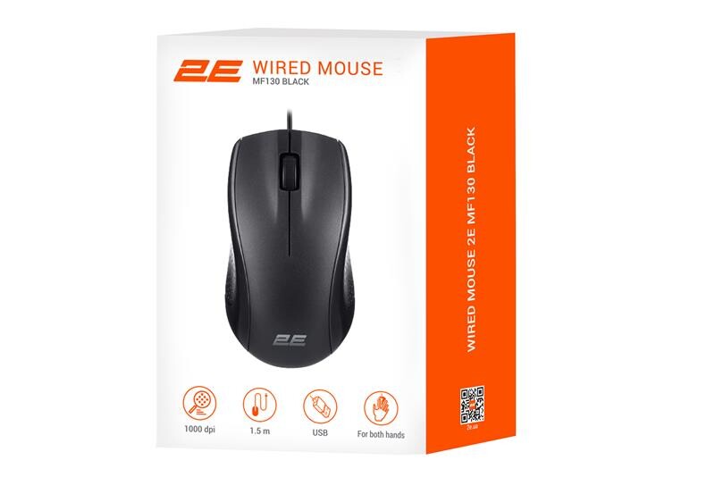 Миша 2E MF130 Black (2E-MF130UB)