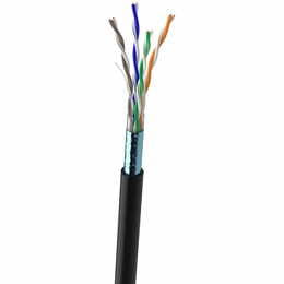 Кабель для зовнішньої прокладки OK-Net КППЭ-ВП (100) FTP, CAT5е, 4х2х0.51, бухта 305м