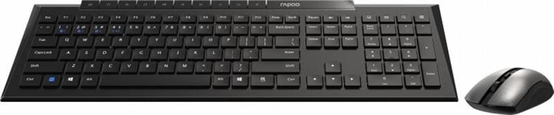 Комплект (клавіатура, миша) бездротовий Rapoo 8210M Wireless Black