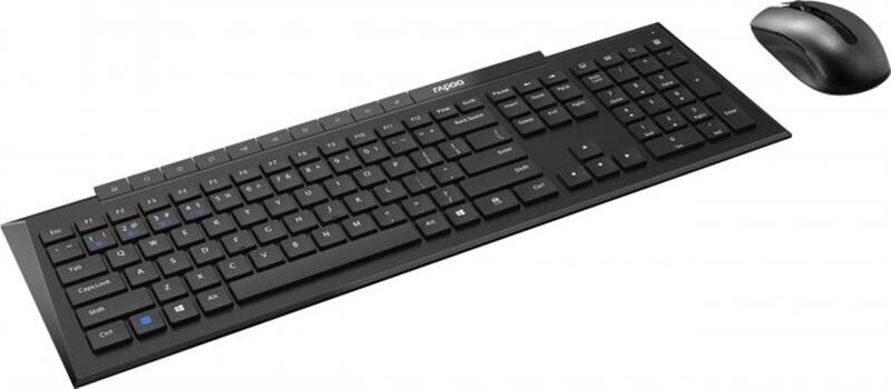 Комплект (клавіатура, миша) бездротовий Rapoo 8210M Wireless Black