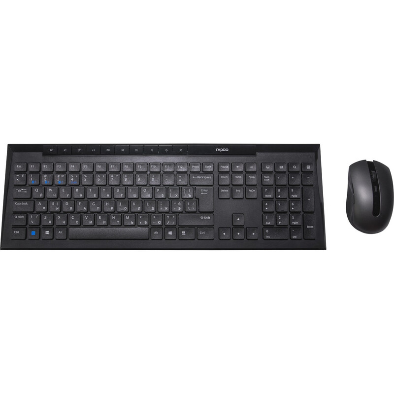 Комплект (клавіатура, миша) бездротовий Rapoo 8210M Wireless Black