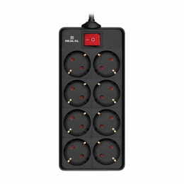 Фільтр живлення REAL-EL RS-8 Protect 1.8 м Black (EL122300021)