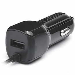 Автомобільний зарядний пристрій REAL-EL CA-15 (2USB, 2.1A) Black + кабель microUSB
