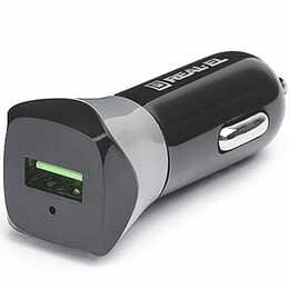 Автомобильное зарядное устройство REAL-EL CA-30 QC3.0 (1USBx3A) Black/Grey