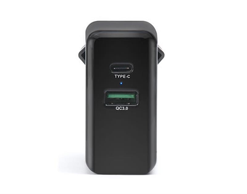 Сетевое зарядное устройство REAL-EL CH-350 QC3.0 (2USB, 3A) Black
