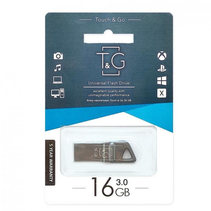 Флеш-накопитель USB 16GB T&G 114 Metal Series (TG114-16G3)
