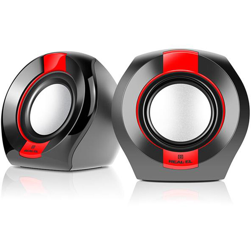 Акустична система REAL-EL S-50 Black/Red