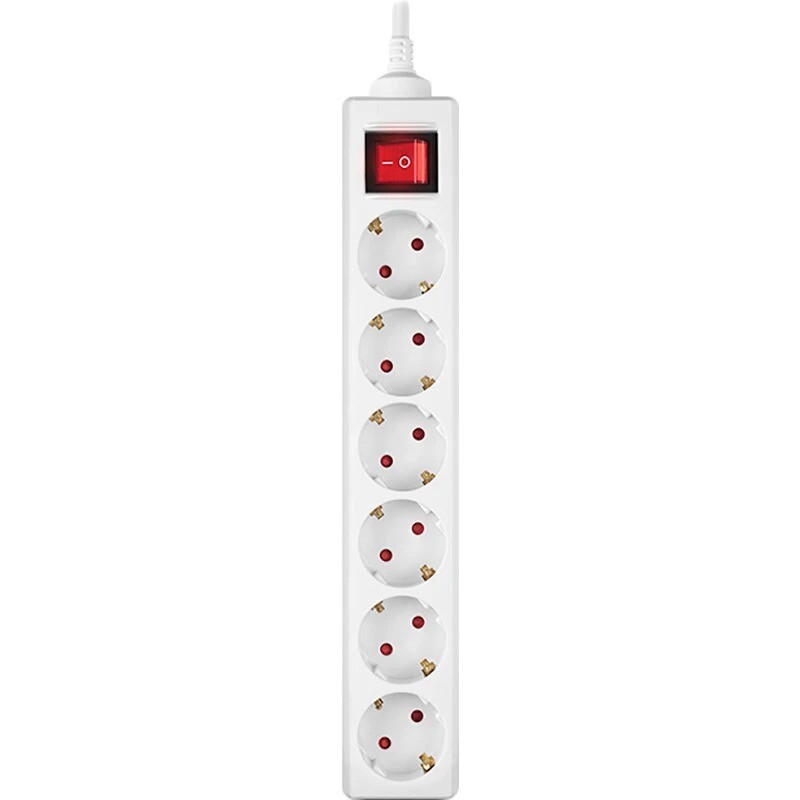 Фільтр живлення REAL-EL RS-6 Protect M 3м White (EL122300033)
