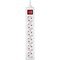 Фото - Фильтр питания REAL-EL RS-6 Protect M 5м White (EL122300035) | click.ua