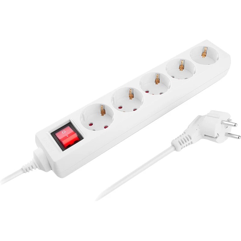 Фільтр живлення REAL-EL RS-Protect M 1.8м White (EL122300025)