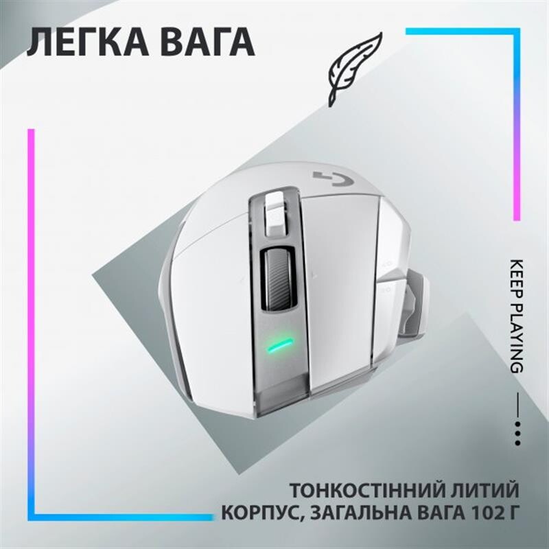 Мышь беспроводная Logitech G502 X Lightspeed White (910-006189)