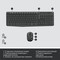 Фото - Комплект (клавіатура, миша) бездротовий Logitech MK235 ENG/UKR Grey (920-007931) | click.ua