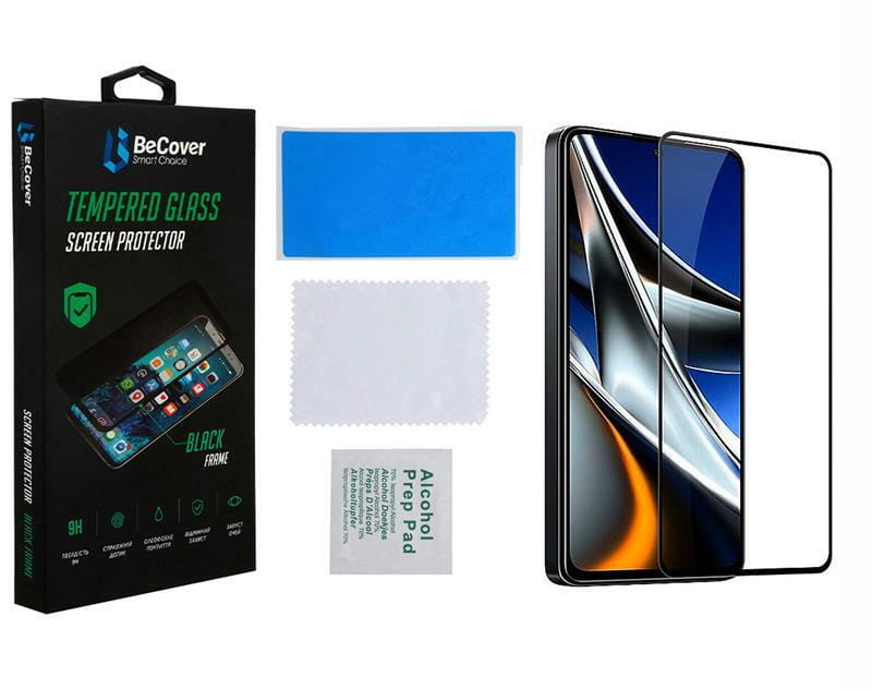 Защитное стекло BeCover для Xiaomi Poco X4 Pro 5G Black (708149)