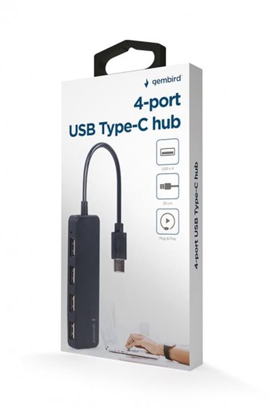 USB-хаб Gembird USB Type-C 4-в-1 (UHB-CM-U2P4-01)