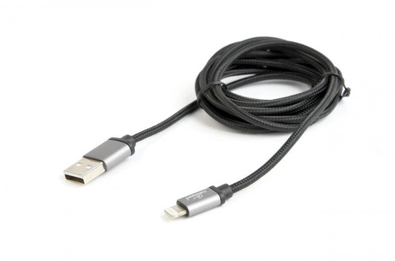Кабель Cablexpert USB - Lightning (M/M), 1.8 м, черный (CCB-mUSB2B-AMLM-6)
