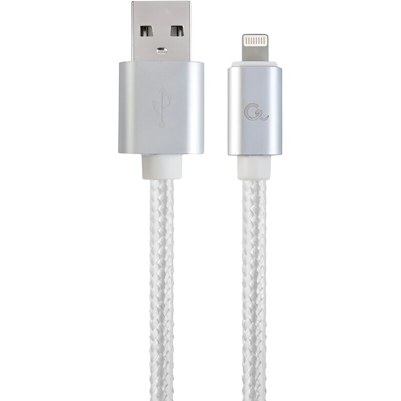 Кабель Cablexpert USB - Lightning (M/M), 1.8 м, сріблястий (CCB-mUSB2B-AMLM-6-S)