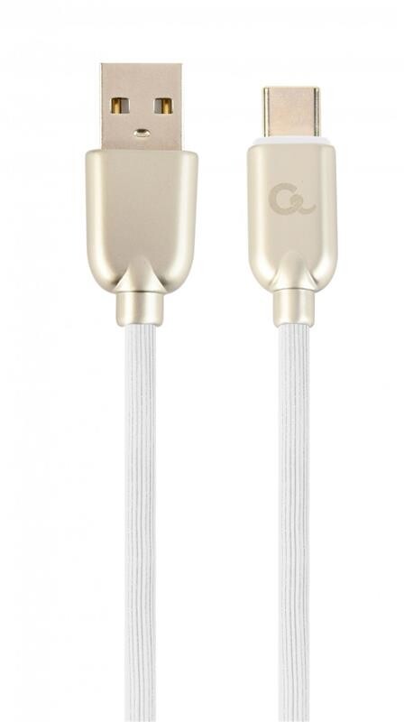 Кабель Cablexpert (CC-USB2R-AMCM-1M-W) USB 2.0 A - USB Type-C, 1м, 2.1А, премиум, белый