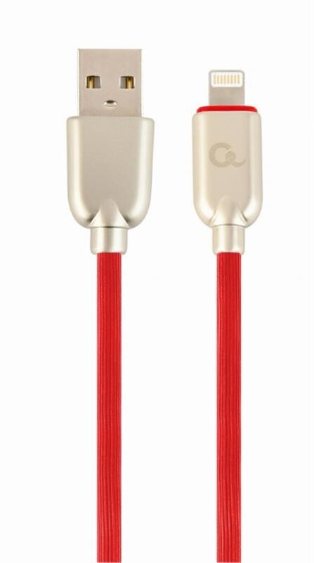 Кабель Cablexpert USB - Lightning (M/M), премиум, 2 м, красный (CC-USB2R-AMLM-2M-R)