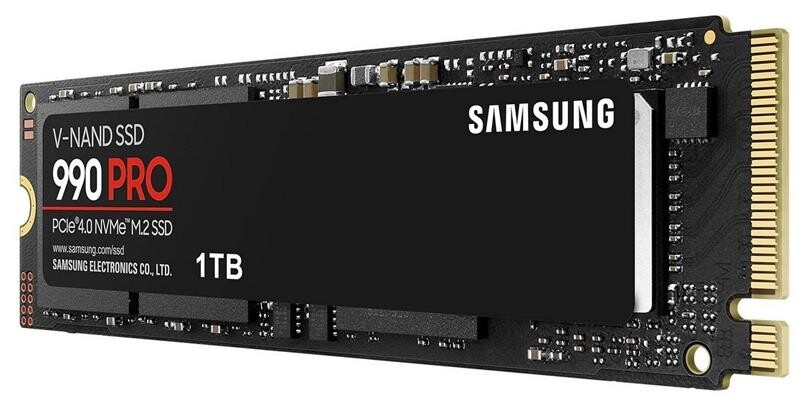 Накопичувач SSD 1ТB Samsung 990 PRO M.2 2280 PCIe 4.0 x4 NVMe V-NAND TLC (MZ-V9P1T0BW)